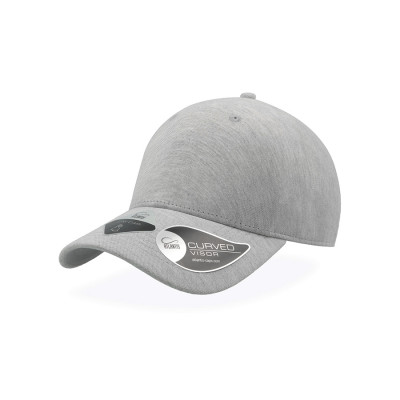 Бейсболка UNI-CAP PIQUET, без панелей и швов, без застежки, серый