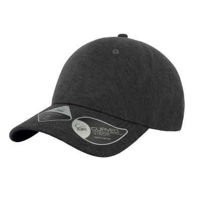 Бейсболка UNI-CAP PIQUET, без панелей и швов, без застежки, темно-серый