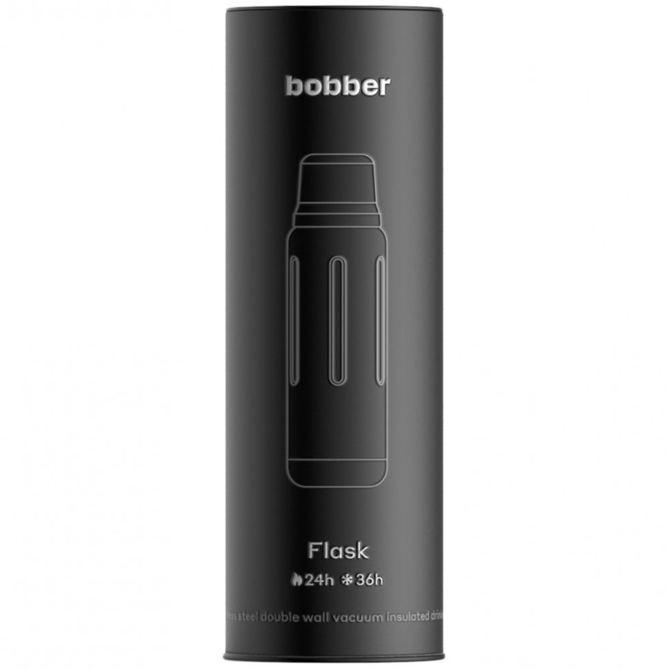 Термос Flask 470, вакуумный, стальной матовый