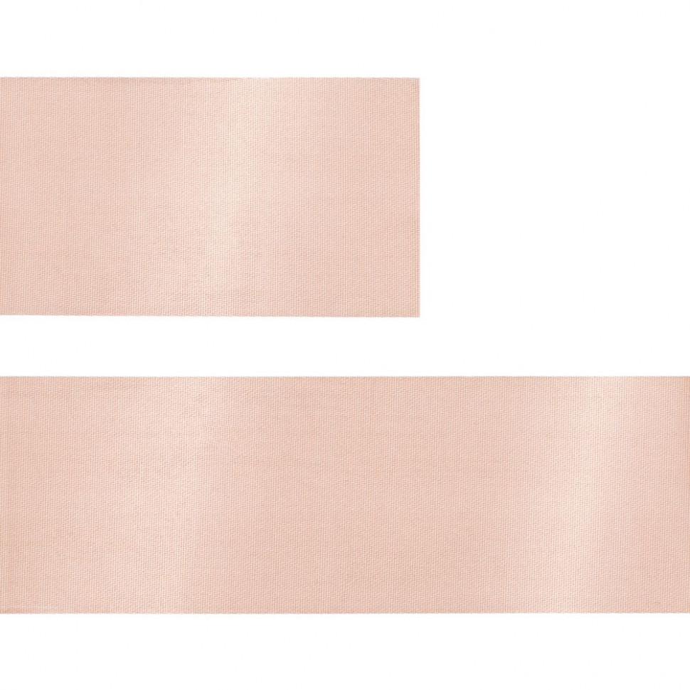 Лента сатиновая Satin 35 М, светло-бежевая, 60 см