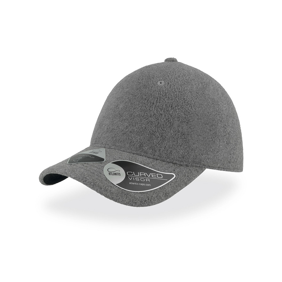 Бейсболка UNI-CAP POLARFLEECE, без панелей и швов, без застежки, серый