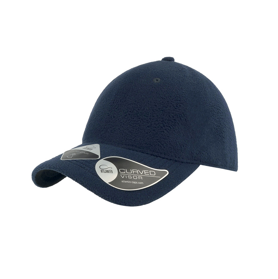 Бейсболка UNI-CAP POLARFLEECE, без панелей и швов, без застежки, темно-синий