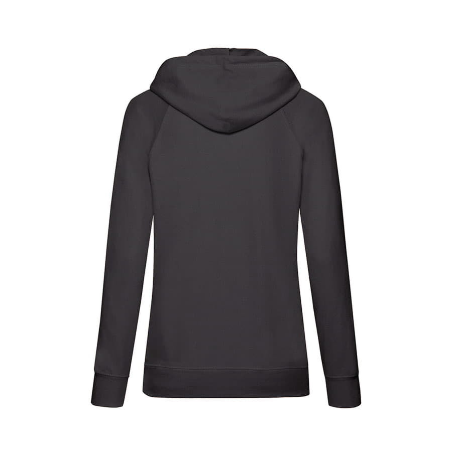 Толстовка женская без начеса LIGHTWEIGH HOODED SWEAT 240, черный