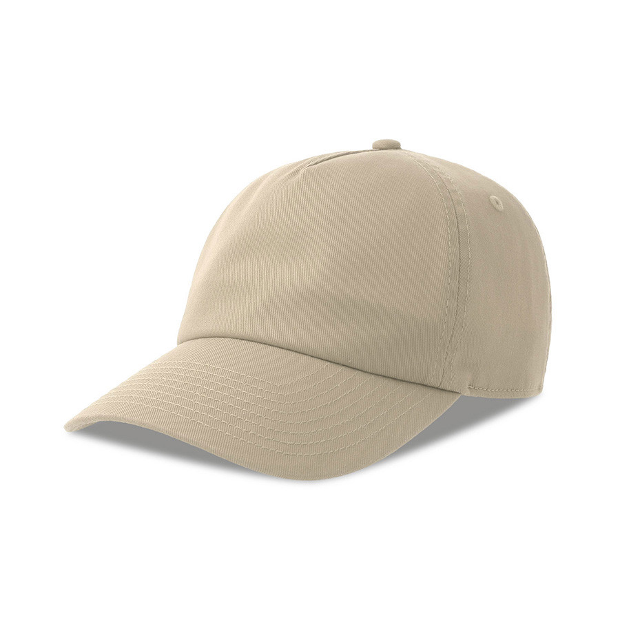 Бейсболка DAD HAT-S FIVE, 5 клиньев, металлическая застежка, бежевый