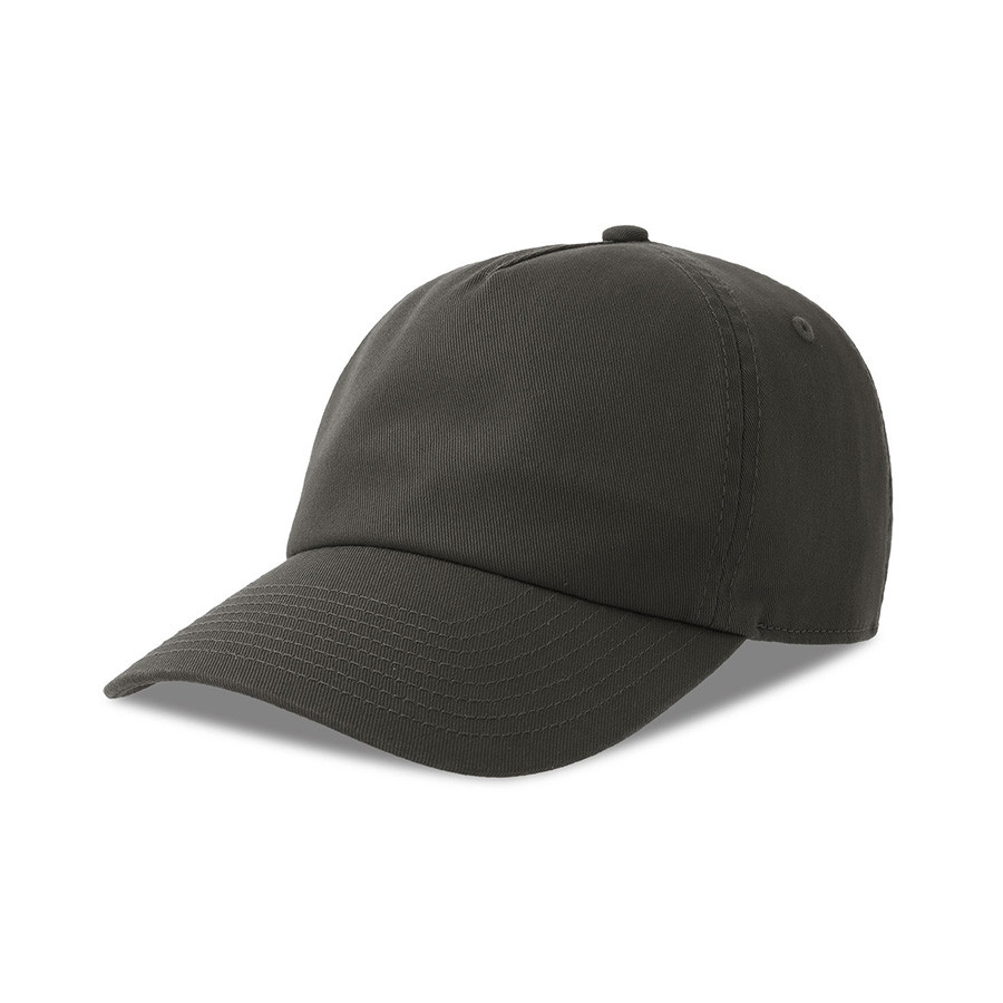 Бейсболка DAD HAT-S FIVE, 5 клиньев, металлическая застежка, темно-серый