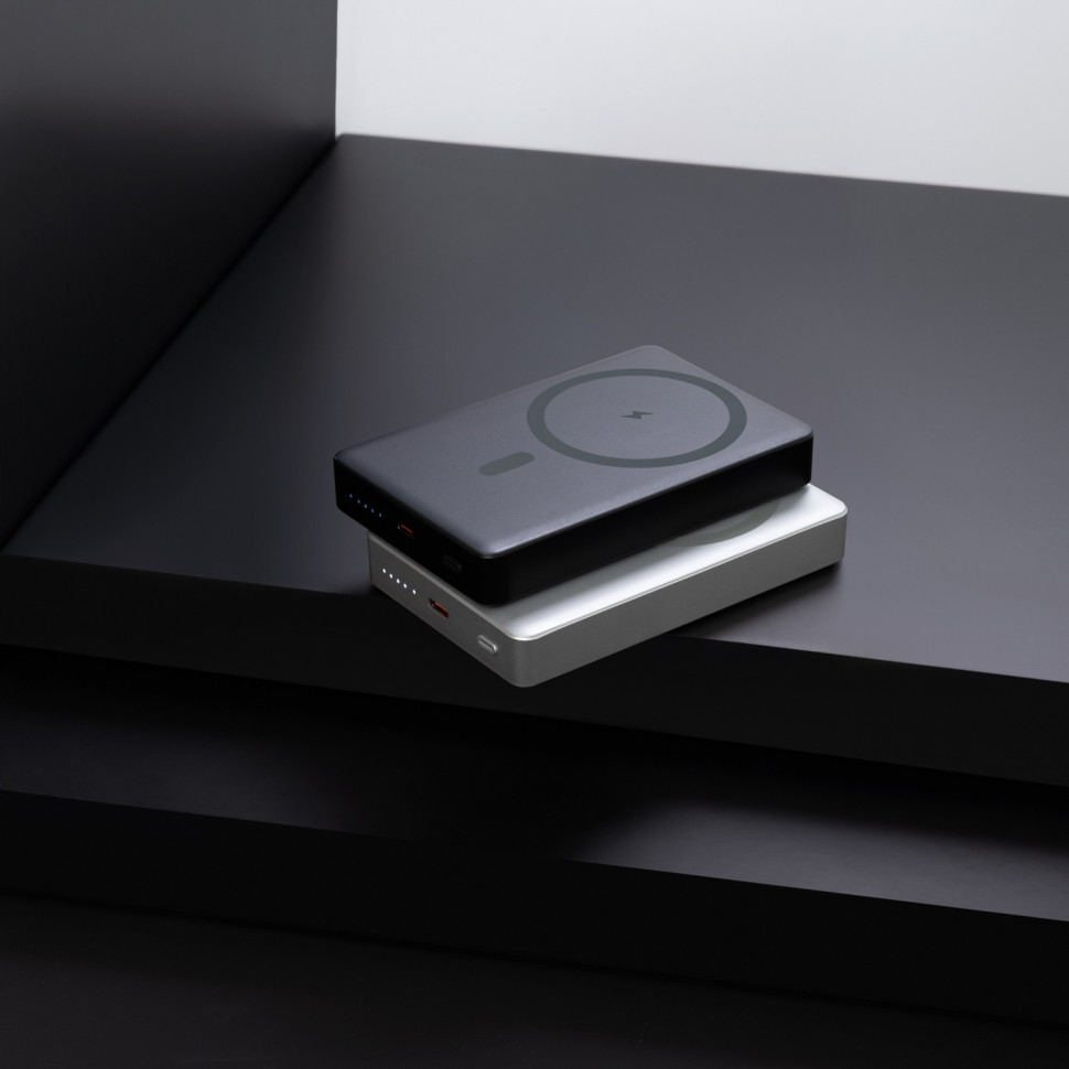 Внешний аккумулятор Атлантис Плюс PD (Atlantis PD Plus) 10000mAh с функцией беспроводной зарядки 15W