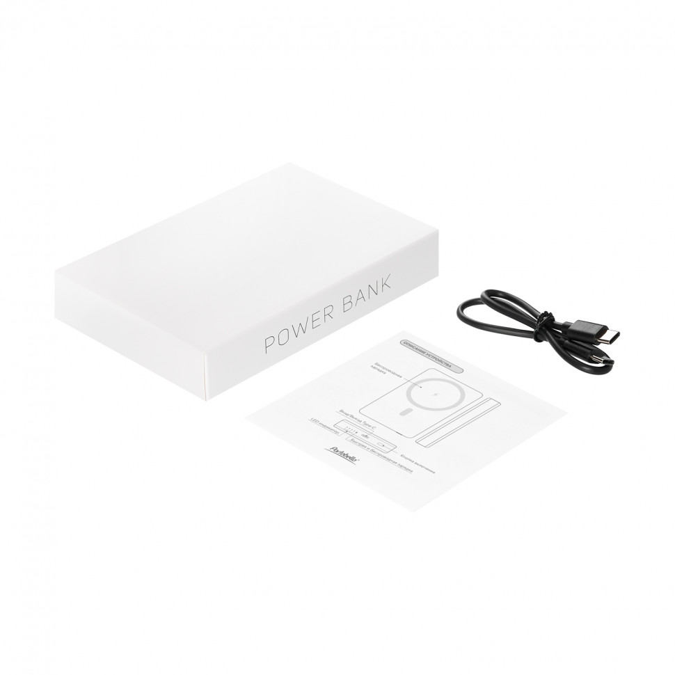 Внешний аккумулятор Атлантис Плюс PD (Atlantis PD Plus) 10000mAh с функцией беспроводной зарядки 15W