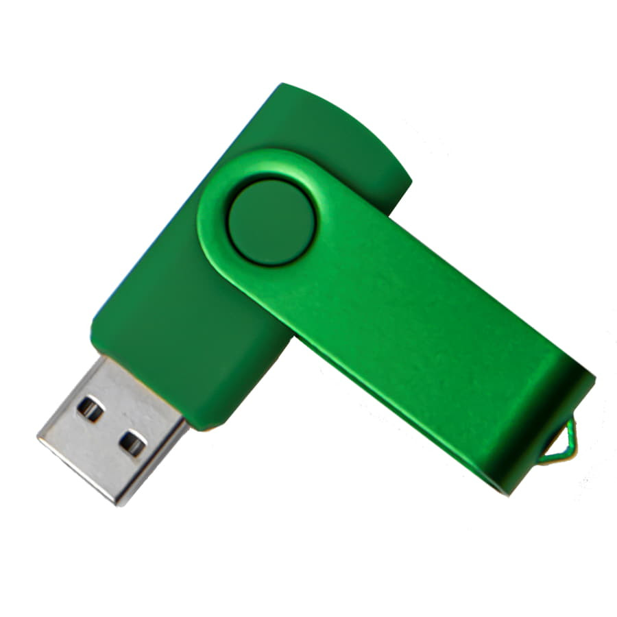 USB flash-карта DOT (32Гб), белый, серебристый
