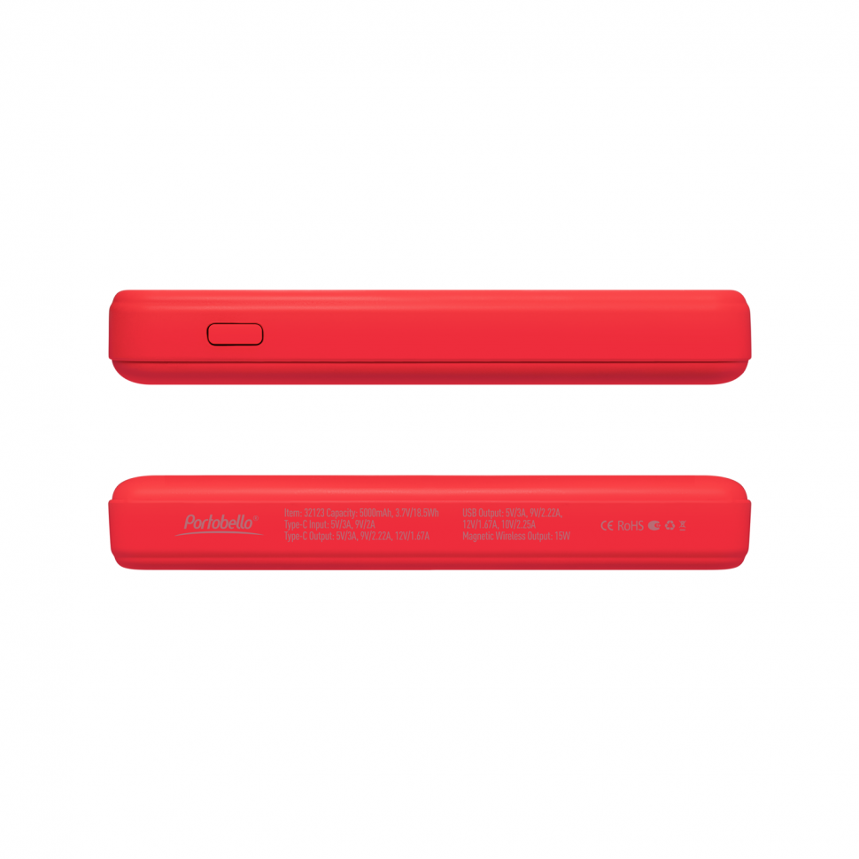 Внешний аккумулятор Ларго PD (Largo PD) 5000mAh с функцией беспроводной зарядки 15W