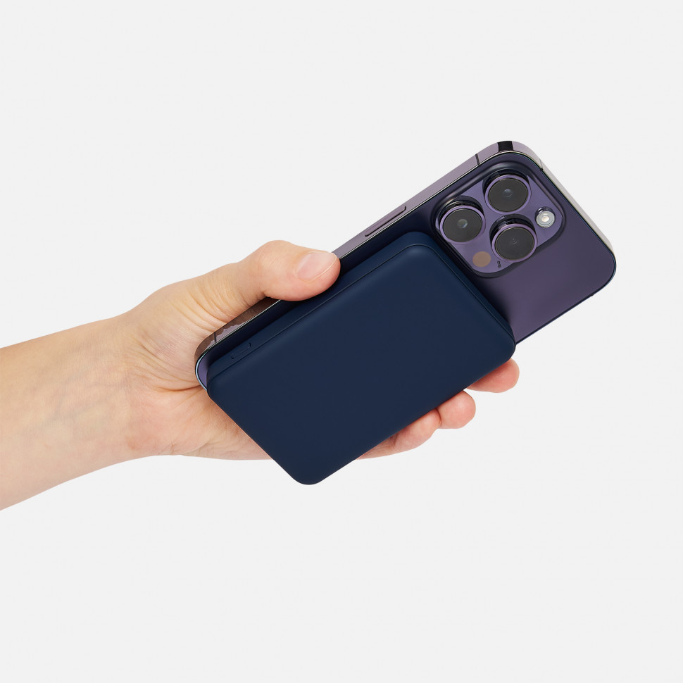 Внешний аккумулятор Ларго PD (Largo PD) 5000mAh с функцией беспроводной зарядки 15W