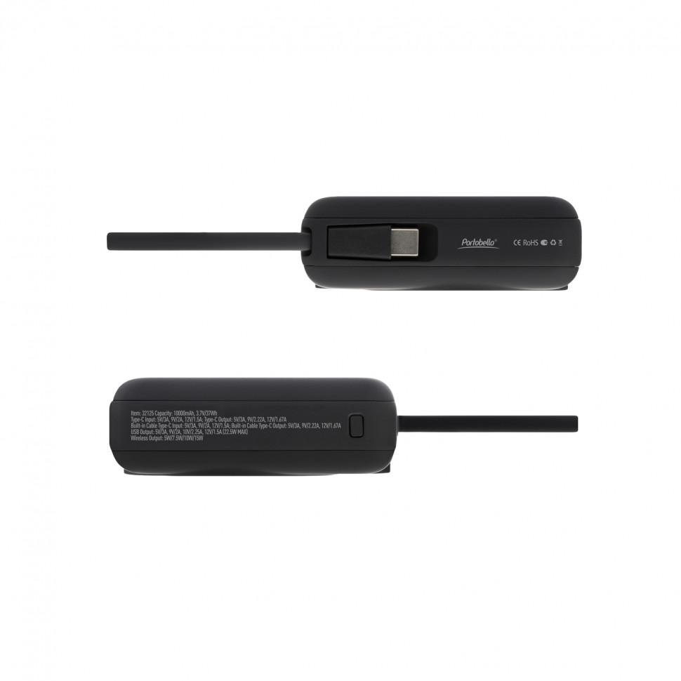 Внешний аккумулятор с подсветкой Риттер PD (Ritter PD) 10000mAh с функцией беспроводной зарядки 15W