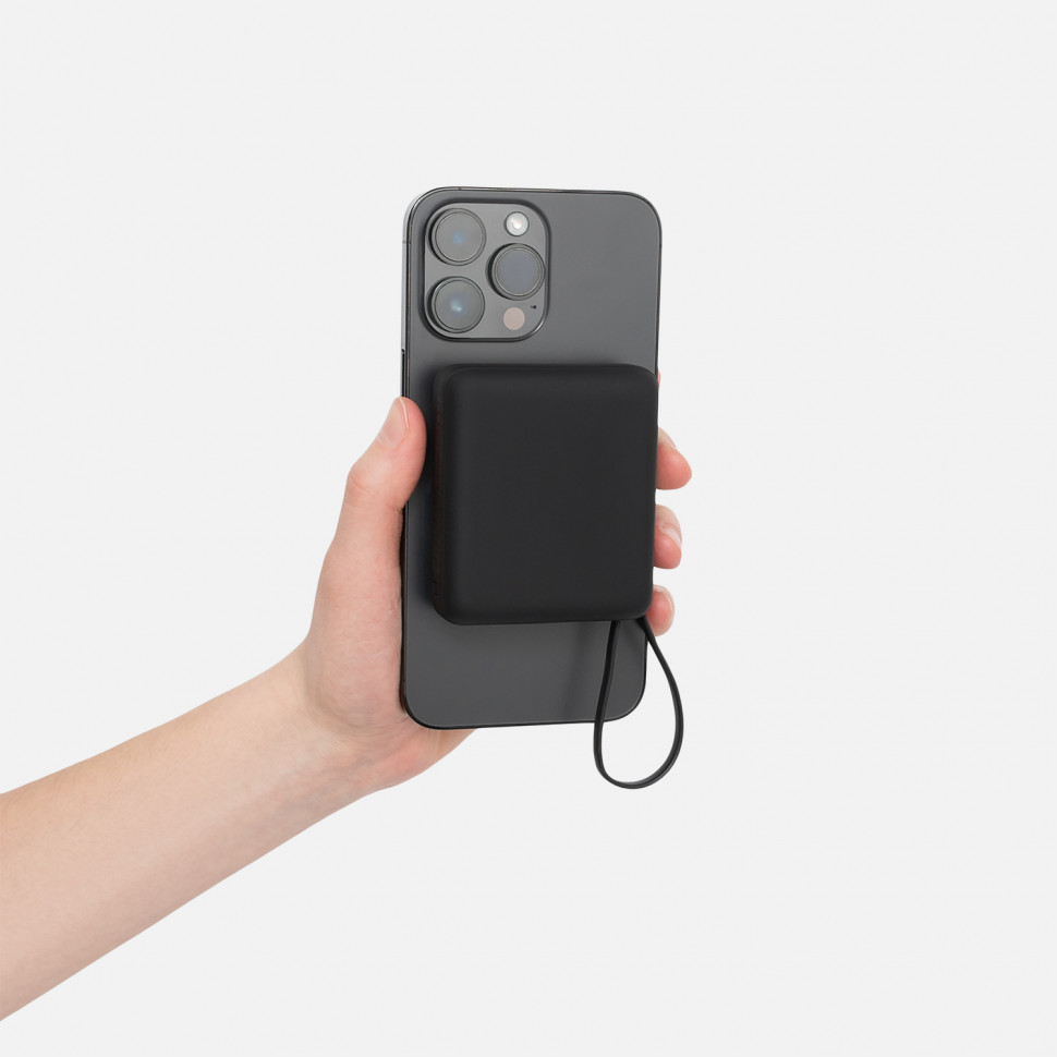 Внешний аккумулятор с подсветкой Риттер PD (Ritter PD) 10000mAh с функцией беспроводной зарядки 15W