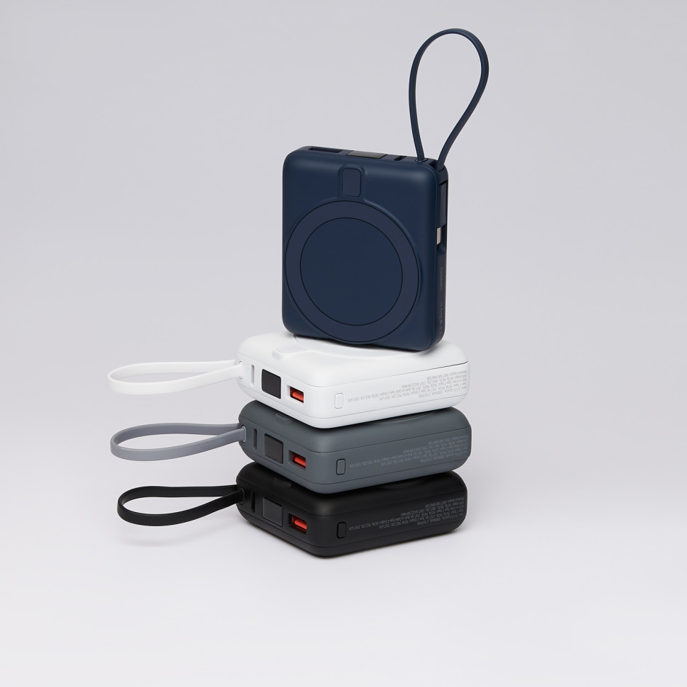 Внешний аккумулятор с подсветкой Риттер PD (Ritter PD) 10000mAh с функцией беспроводной зарядки 15W