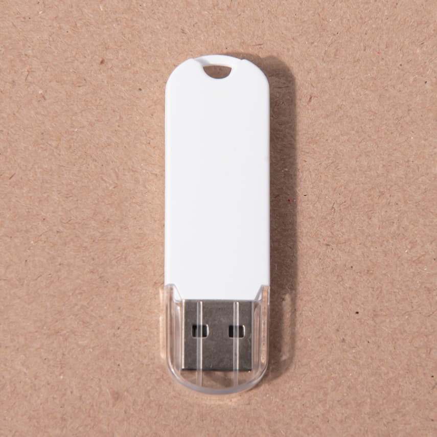 USB flash-карта UNIVERSAL (8Гб), белая, 5,8х1,7х0,6 см, пластик, белый