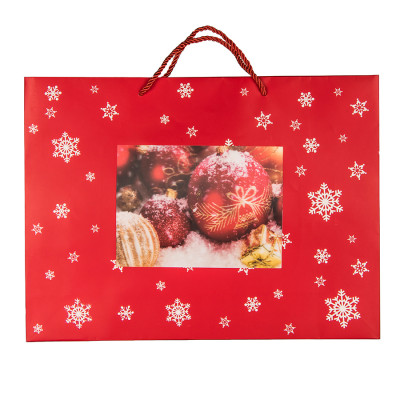 Пакет малый  RED WONDER размер 32 x 27 x 11 см,, красный