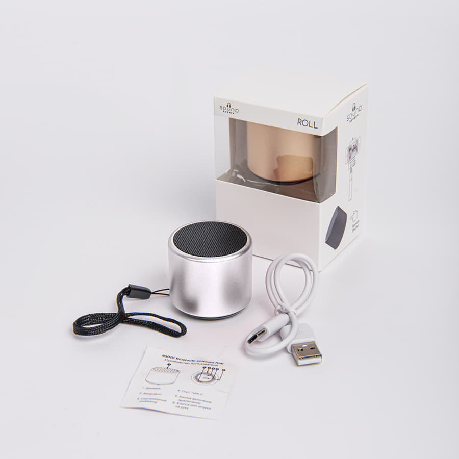 Портативная mini Bluetooth-колонка Sound Burger "Roll" золото, золотистый