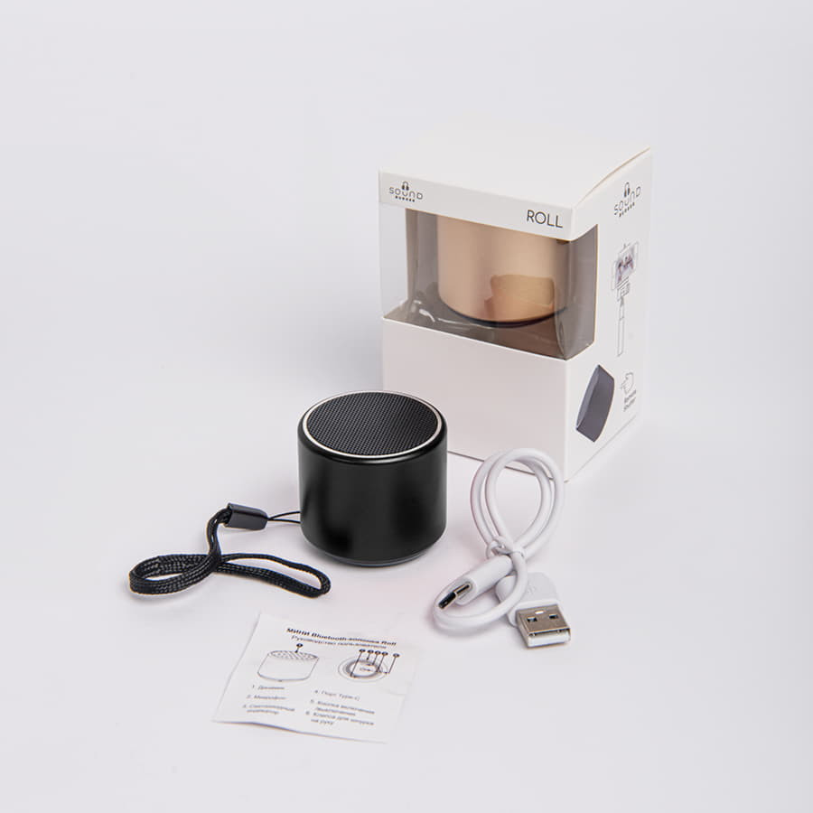 Портативная mini Bluetooth-колонка Sound Burger "Roll" золото, золотистый