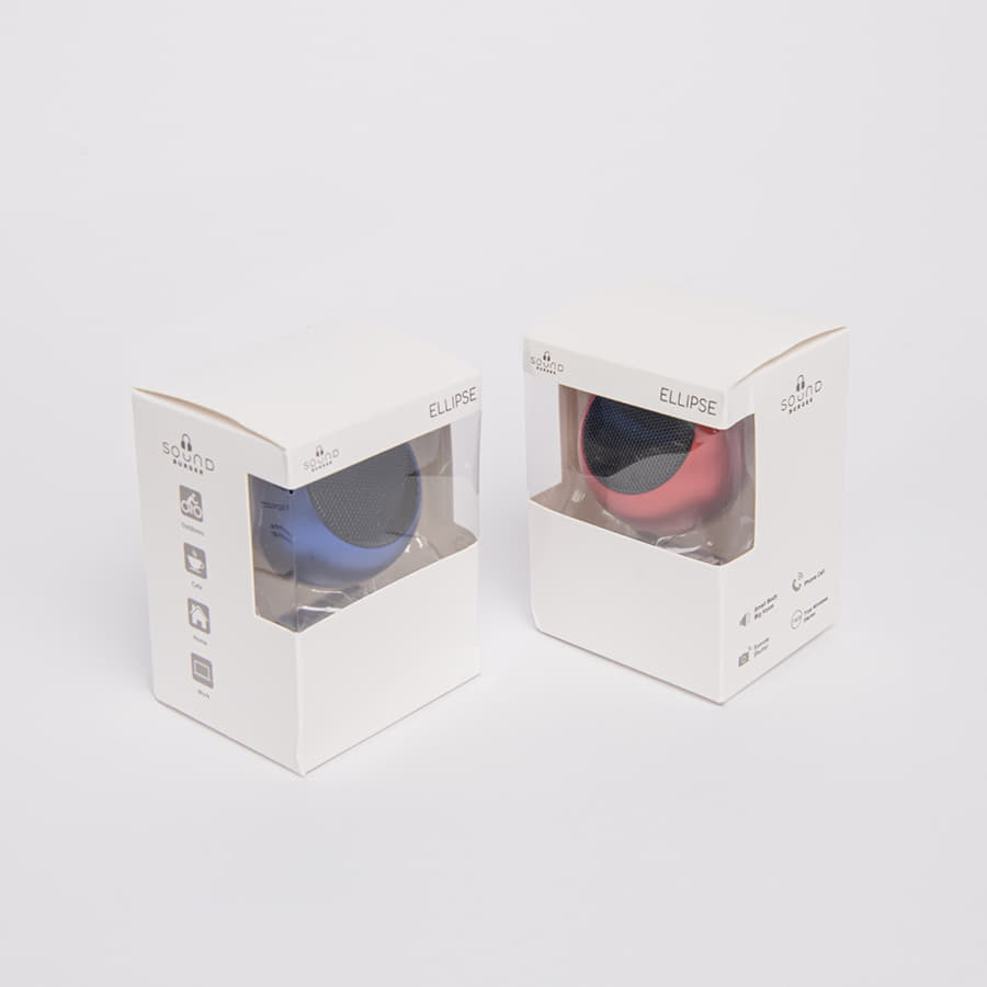 Портативная mini Bluetooth-колонка Sound Burger "Ellipse" серебро, серебристый